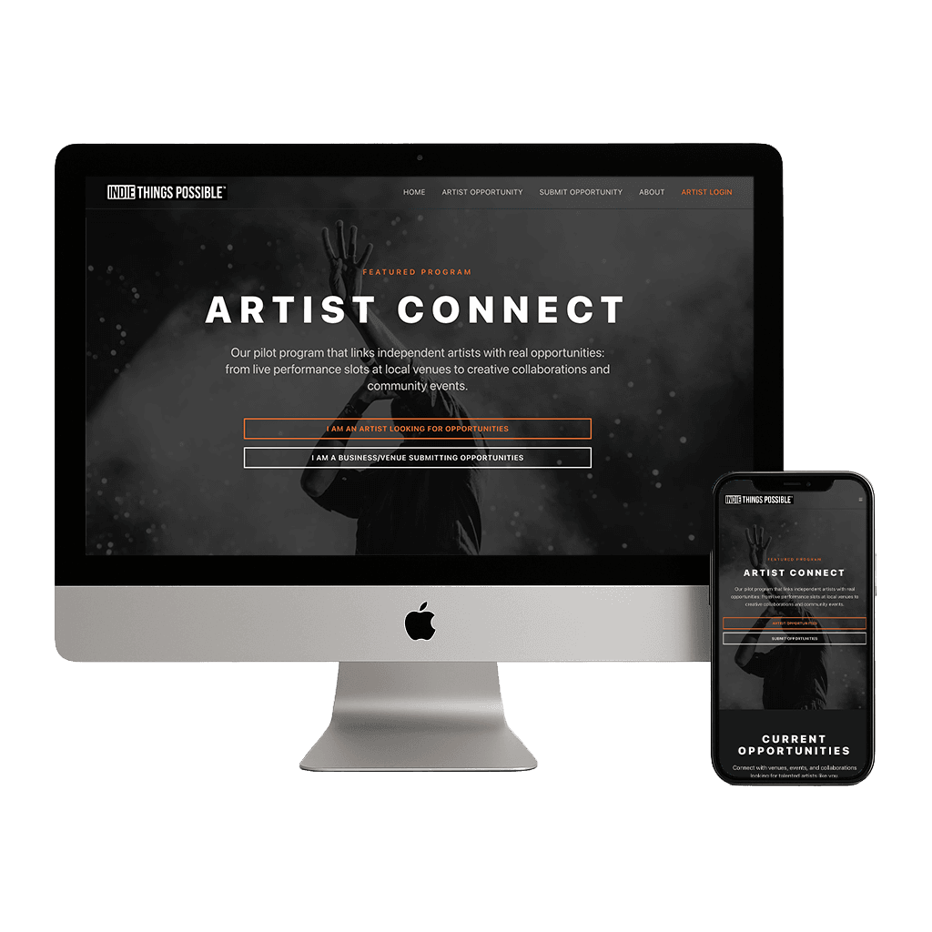 Artist Connect — product interface